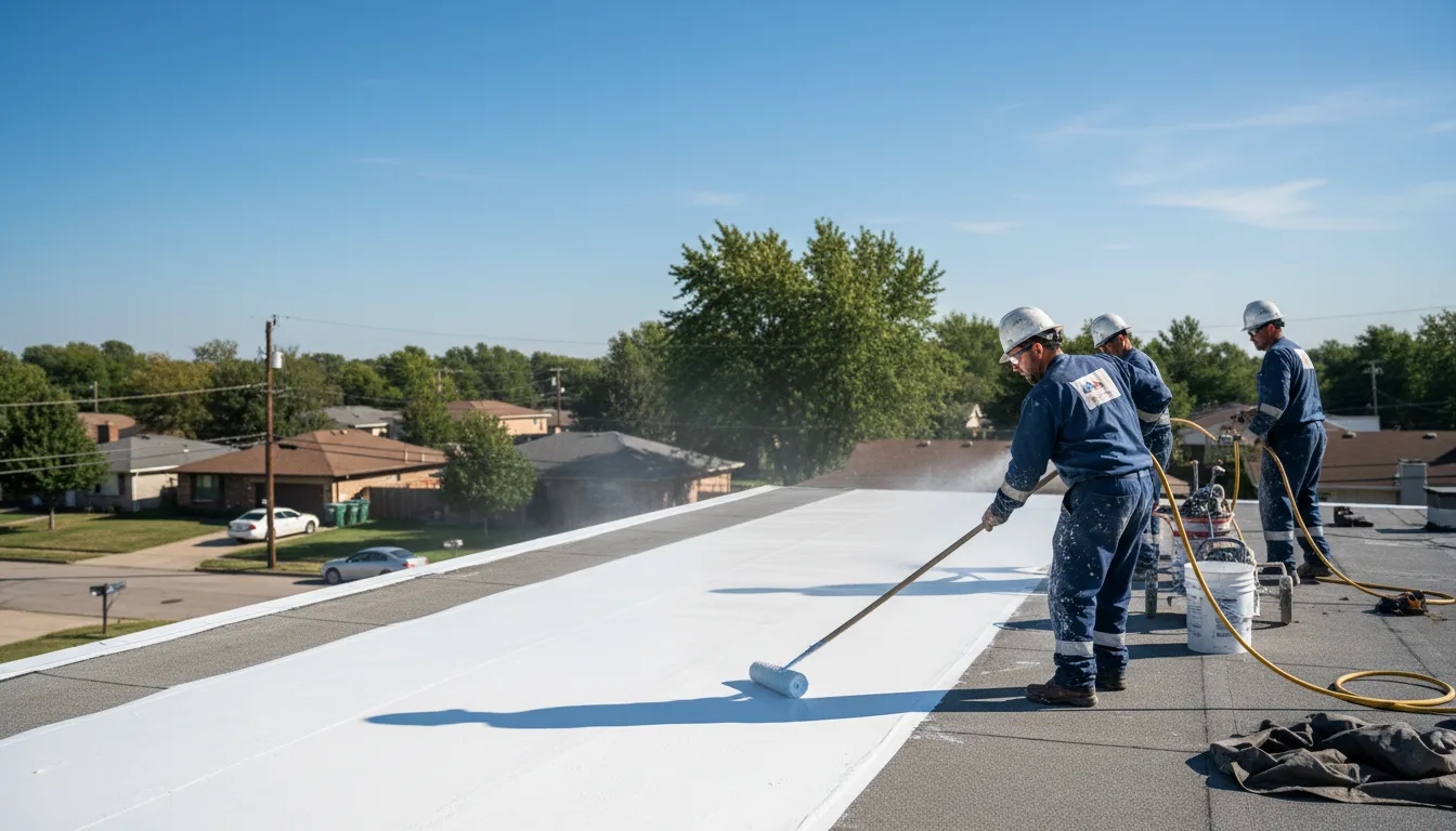 Commercial roof coating in Eidson, TN near me